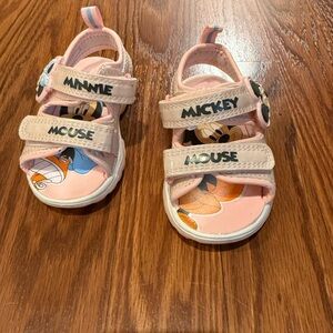 Disney Mickey and Minnie Pink Sandals